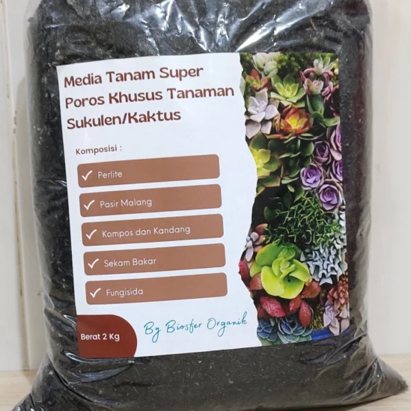 Media Tanam Super POROS KHUSUS Kaktus dan Sukulen - Gambar 3