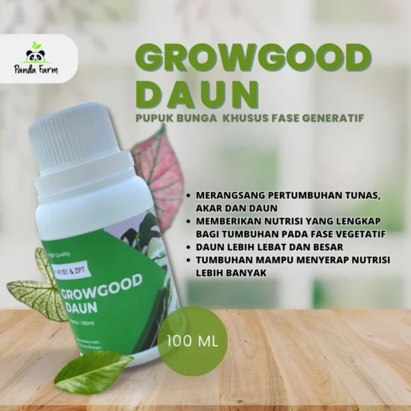 Growgood Pekatan Pupuk Daun Terbaik khusus fase vegetatif - 100ml - Gambar 5