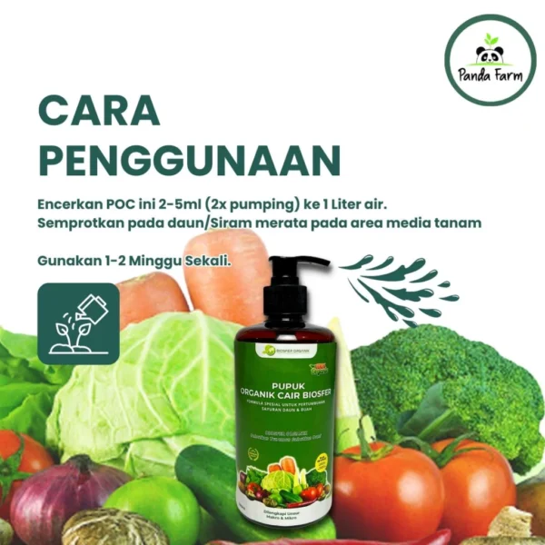 Pupuk Organik Cair (POC) Biosfer - Spesial untuk pertumbuhan Sayur Daun dan Buah - Gambar 3