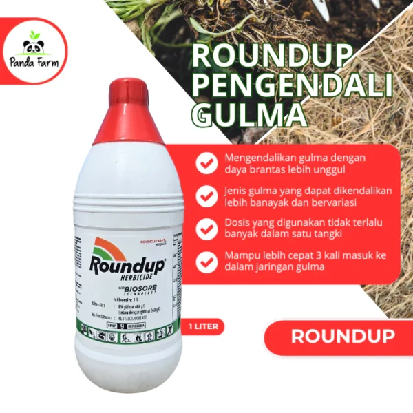 Herbisida Round Up pembasmi rumput gulma 1 Liter