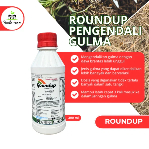 Herbisida Round Up pembasmi rumput gulma 200ml