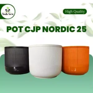 Pot Bunga Tanaman Minimalis Elegan Tabung Nordic Diameter 25 cm Bahan lentur berkualitas